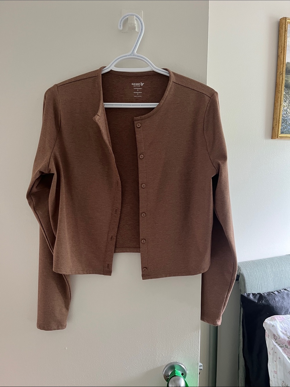 Old Navy Active CloudComfy Cardigan in Driftwood